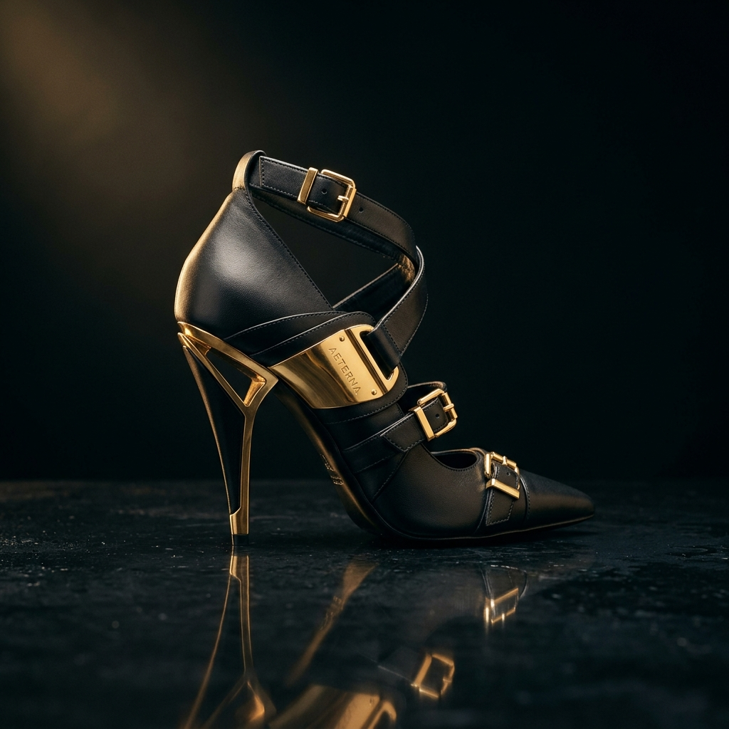 PLATINUM BLOCK HEEL