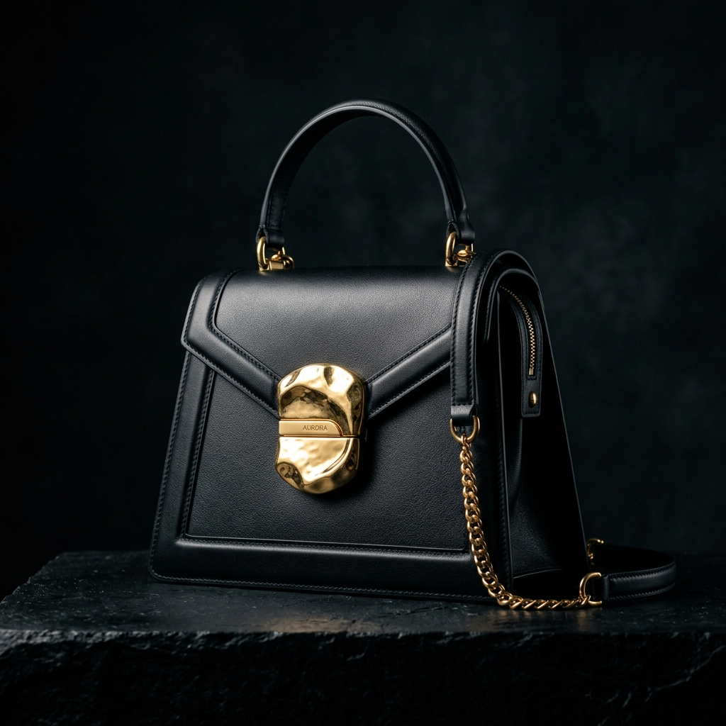 GEOMETRIC CLASP TOTE